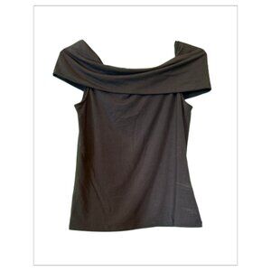 Gently Worn Black BABATON Off-Shoulder Top Size M (BB0222)